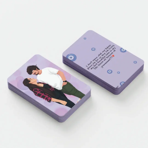 Couple Wallet Card - Illustrated