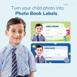 Personalised Cartoonish Photo Book Label - Kids