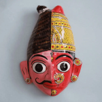 Handmade Ardhanareeswara Cheriyal Face Mask