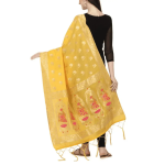 Handmade Yellow Banarasi Dupatta
