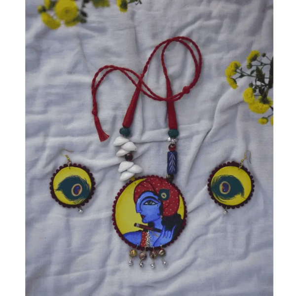 Krishna - Hand Painted Jewellery ( 3 Design )