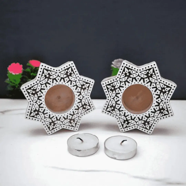 Handmade Star Block Candles