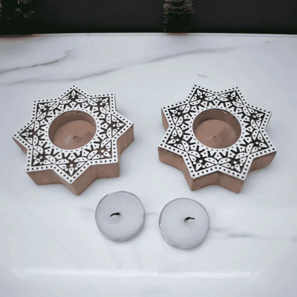 Handmade Star Block Candles