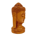 Handcrafted Wooden Meditating Buddha Statue - GI Tag (Uttar Pradesh)